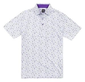 U Suck at Golf transfusion polo shirt size medium men's white purple